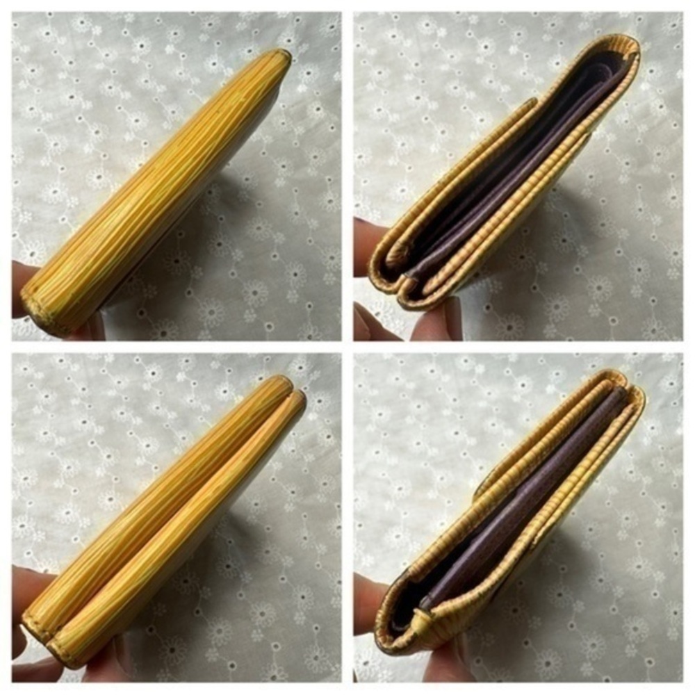 Louis Vuitton Malletier Epi Leather Elise Wallet. Yellow - Picture 4 of 14